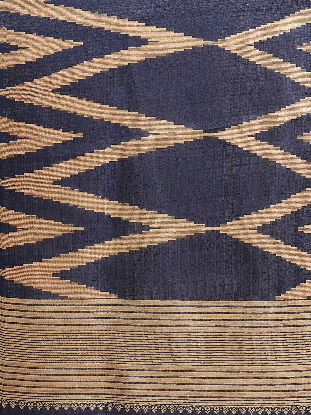 Women's Blue Art Silk Printed Saree