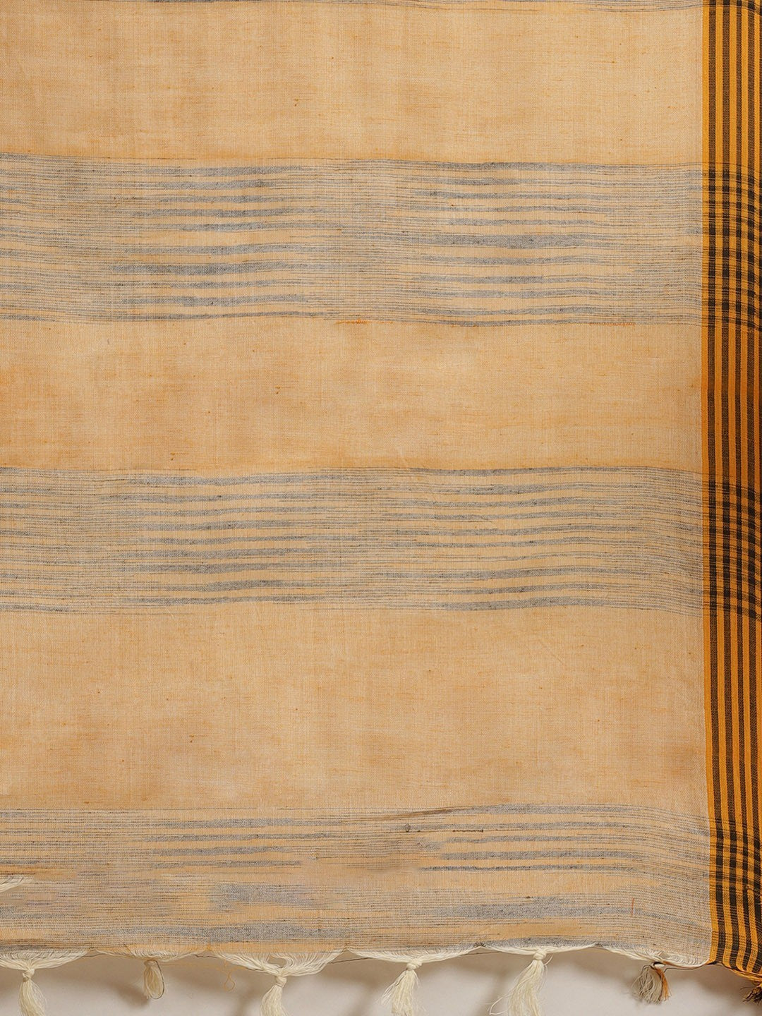 Women's Beige Cotton Silk Printed Saree