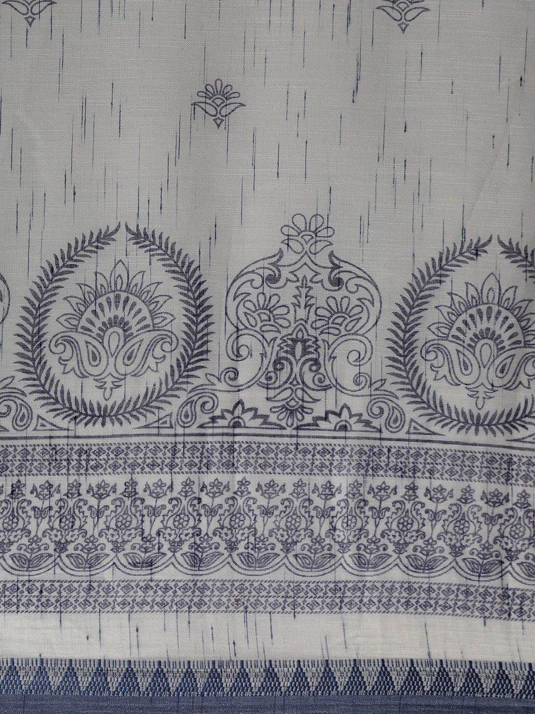 Women's Blue Art Silk Printed Saree