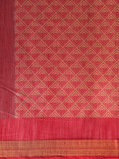 Women's Pink Art Silk Printed Saree