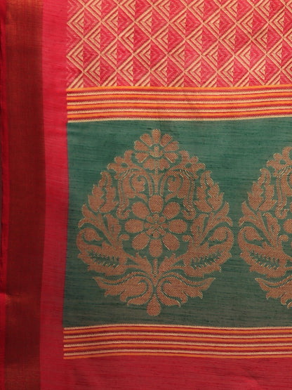 Women's Pink Art Silk Printed Saree