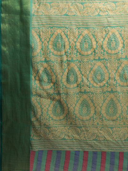 Women's Orange Art Silk Printed Saree