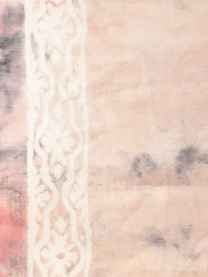 Women's Pink Art Silk Printed Saree