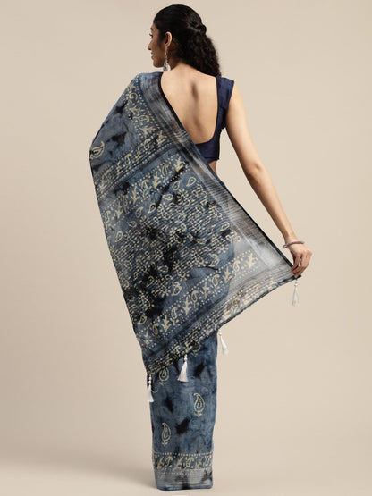 Women's Multicolor Art Silk Printed Saree