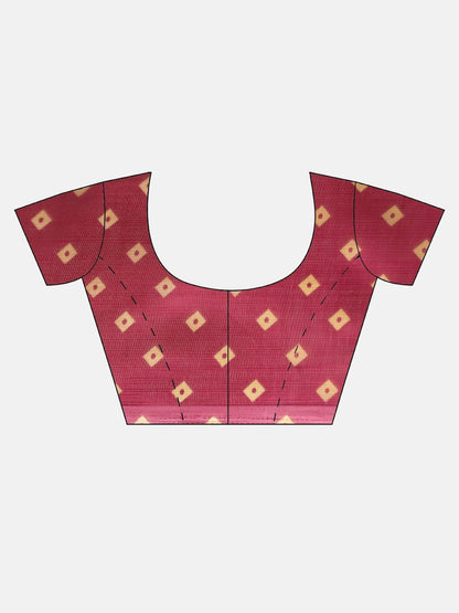 Women's Blue Art Silk Printed Saree