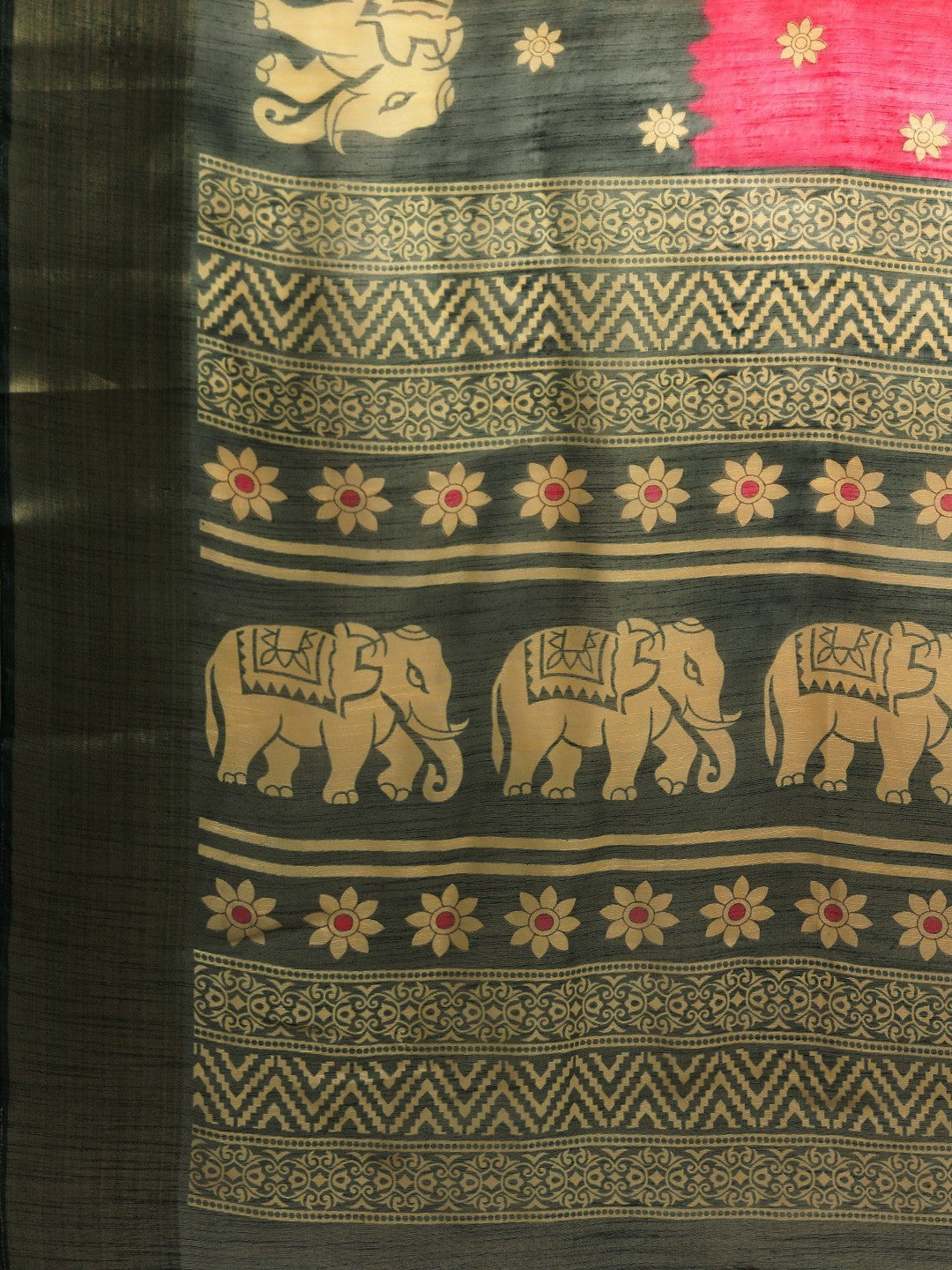 Women's Multicolor Art Silk Printed Saree