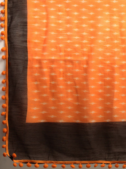 Women's OrangeÃ¢Â  Art Silk Printed Saree