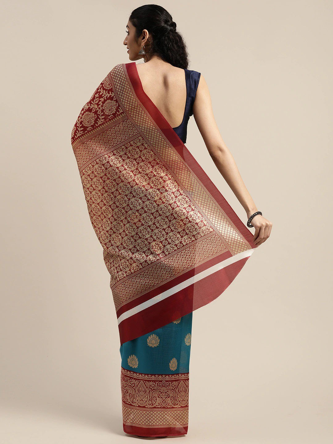 Women's MaroonÃ¢Â  Art Silk Printed Saree