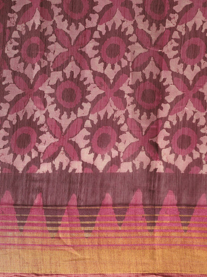 Women's Purple Art Silk Printed Saree