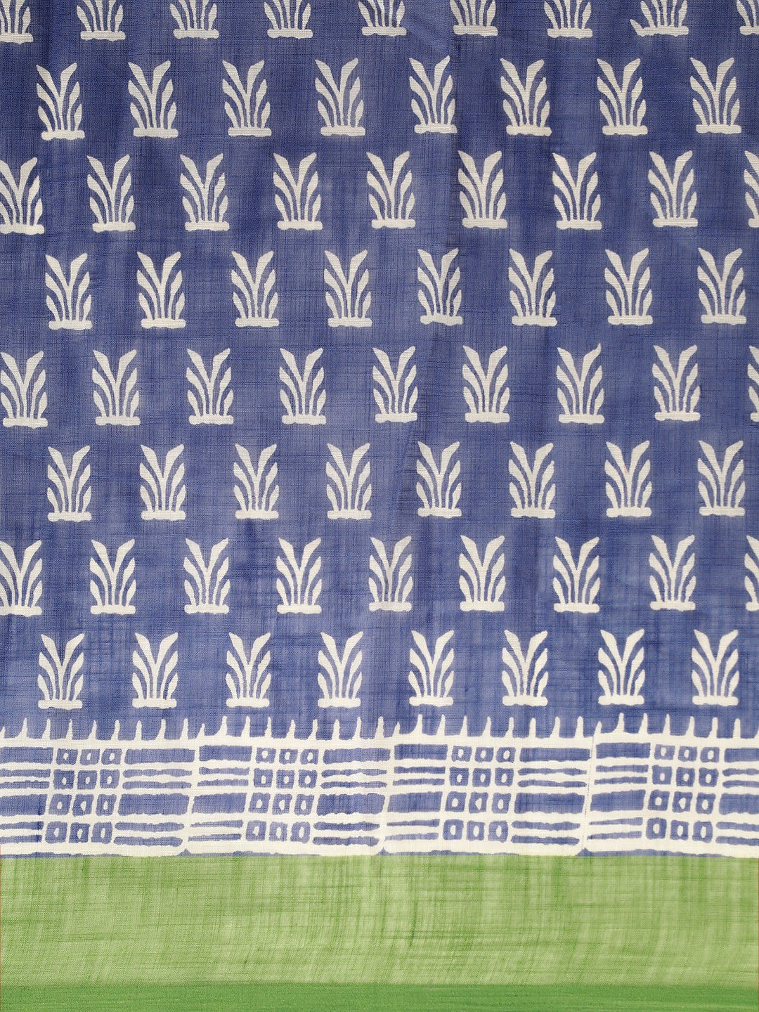 Women's Blue Art Silk Printed Saree