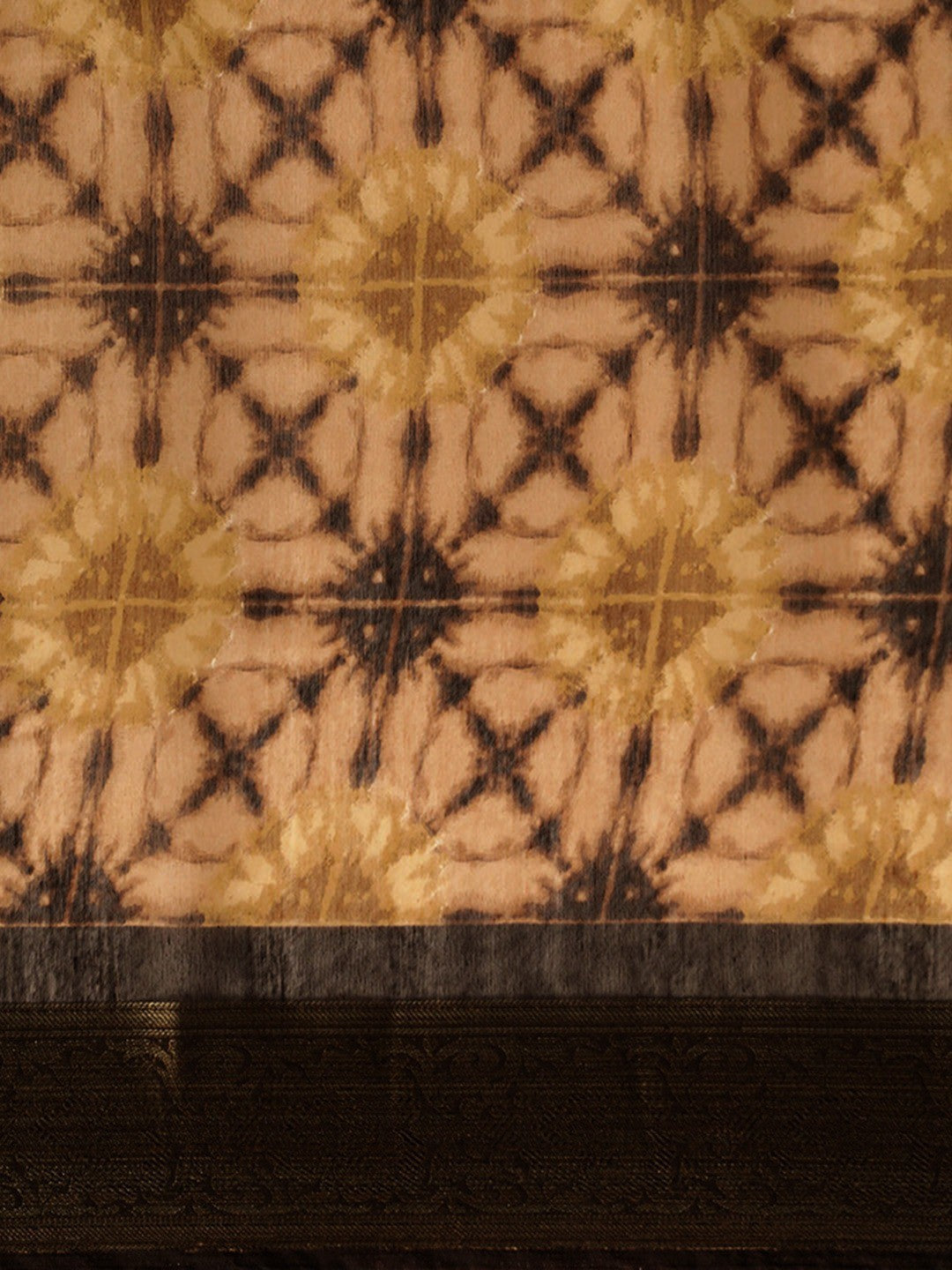Women's Brown Art Silk Printed Saree