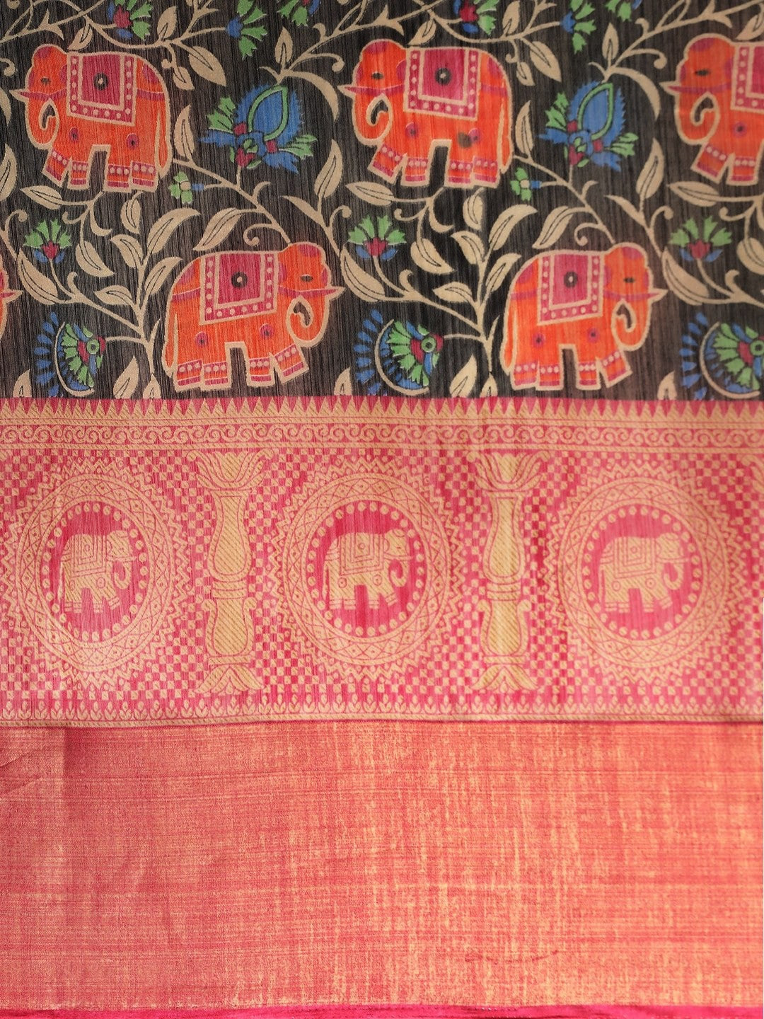 Women's Multicolor Art Silk Printed Saree