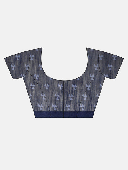 Women's Blue Art Silk Printed Saree