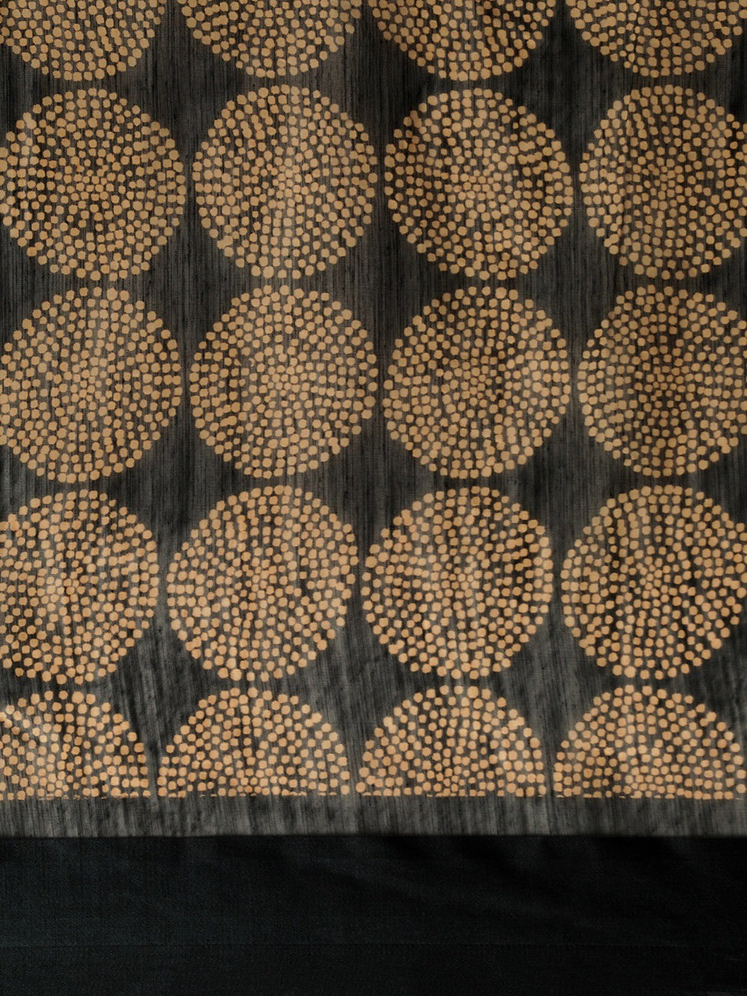 Women's Black Art Silk Printed Saree