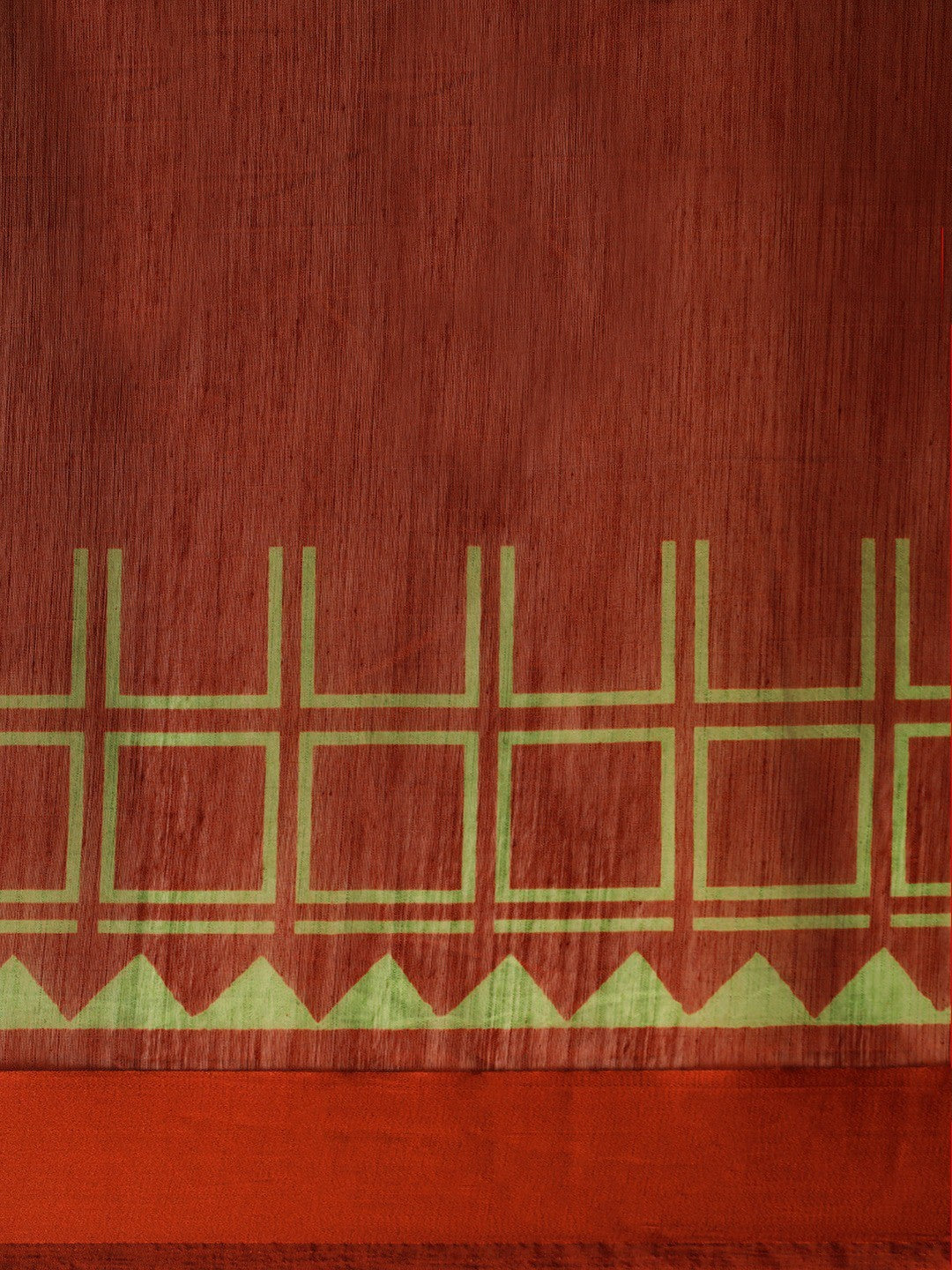 Women's Brown Art Silk Printed Saree
