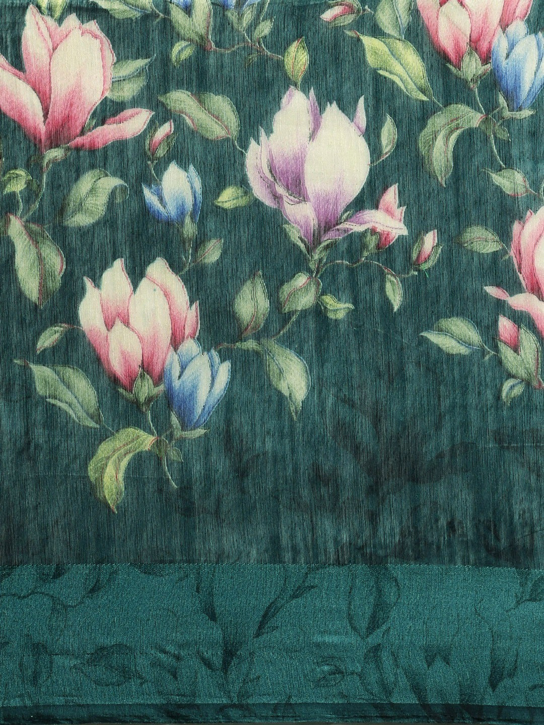 Women's Multicolor Art Silk Printed Saree