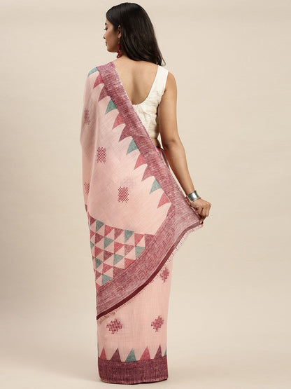 Women's Multicolor Art Silk Printed Saree