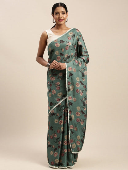 Women's Multicolor Art Silk Printed Saree