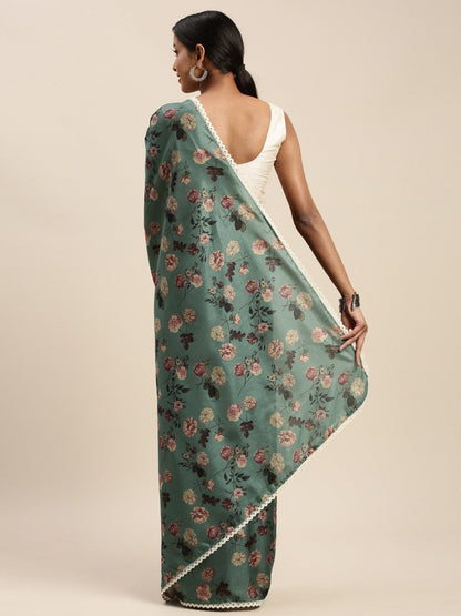 Women's Multicolor Art Silk Printed Saree