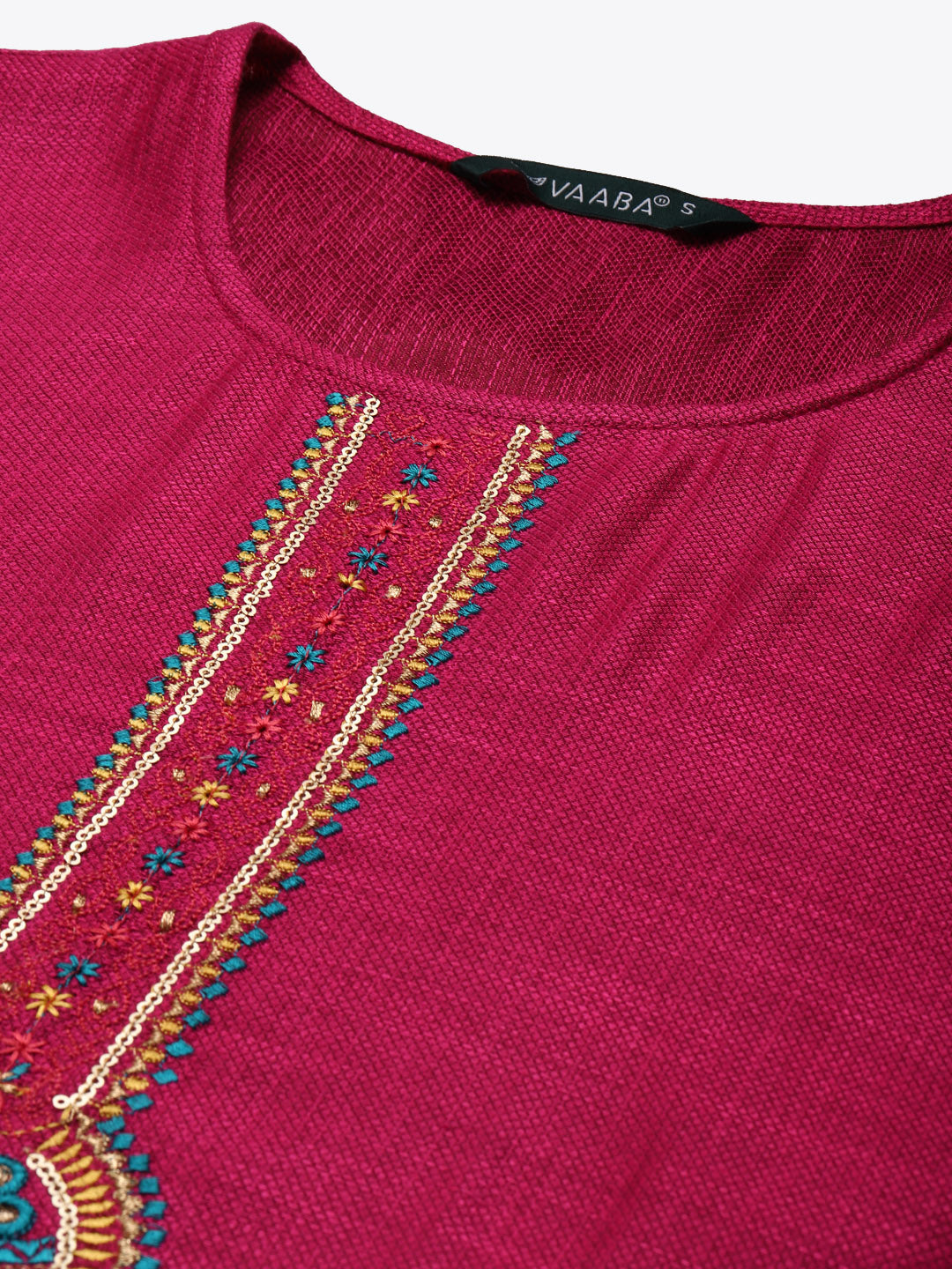 Women's Rani Rayon Blend Embroidered Straight Kurta Trouser Set With Dupatta
