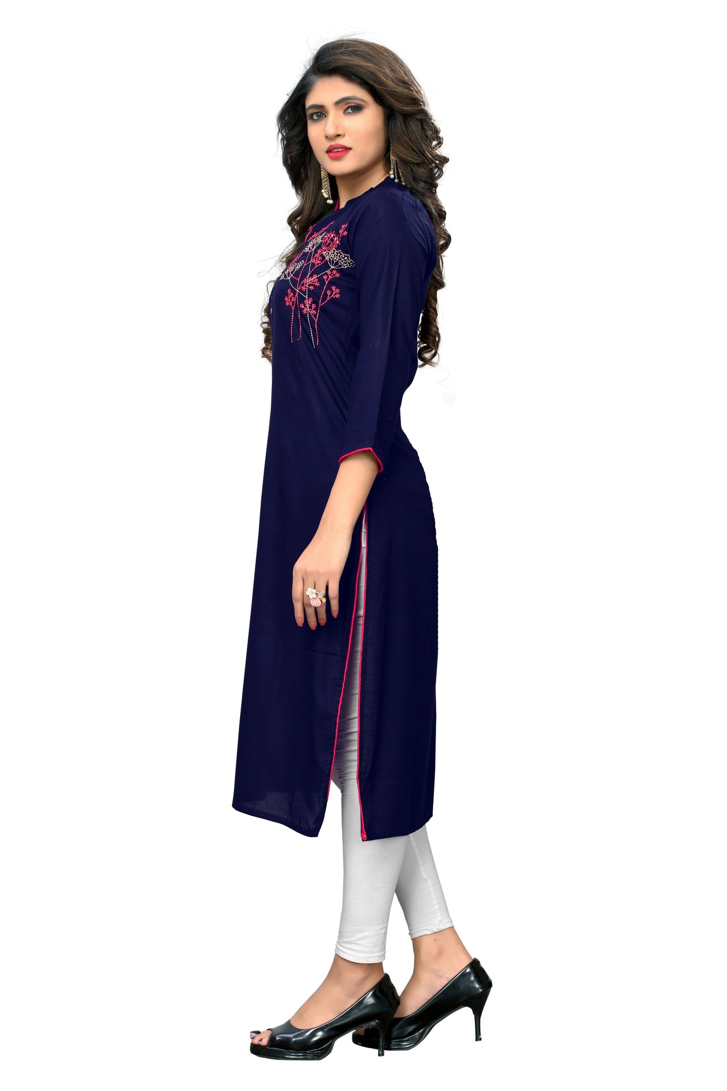 Women's Blue Kurta By Vbuyz- (