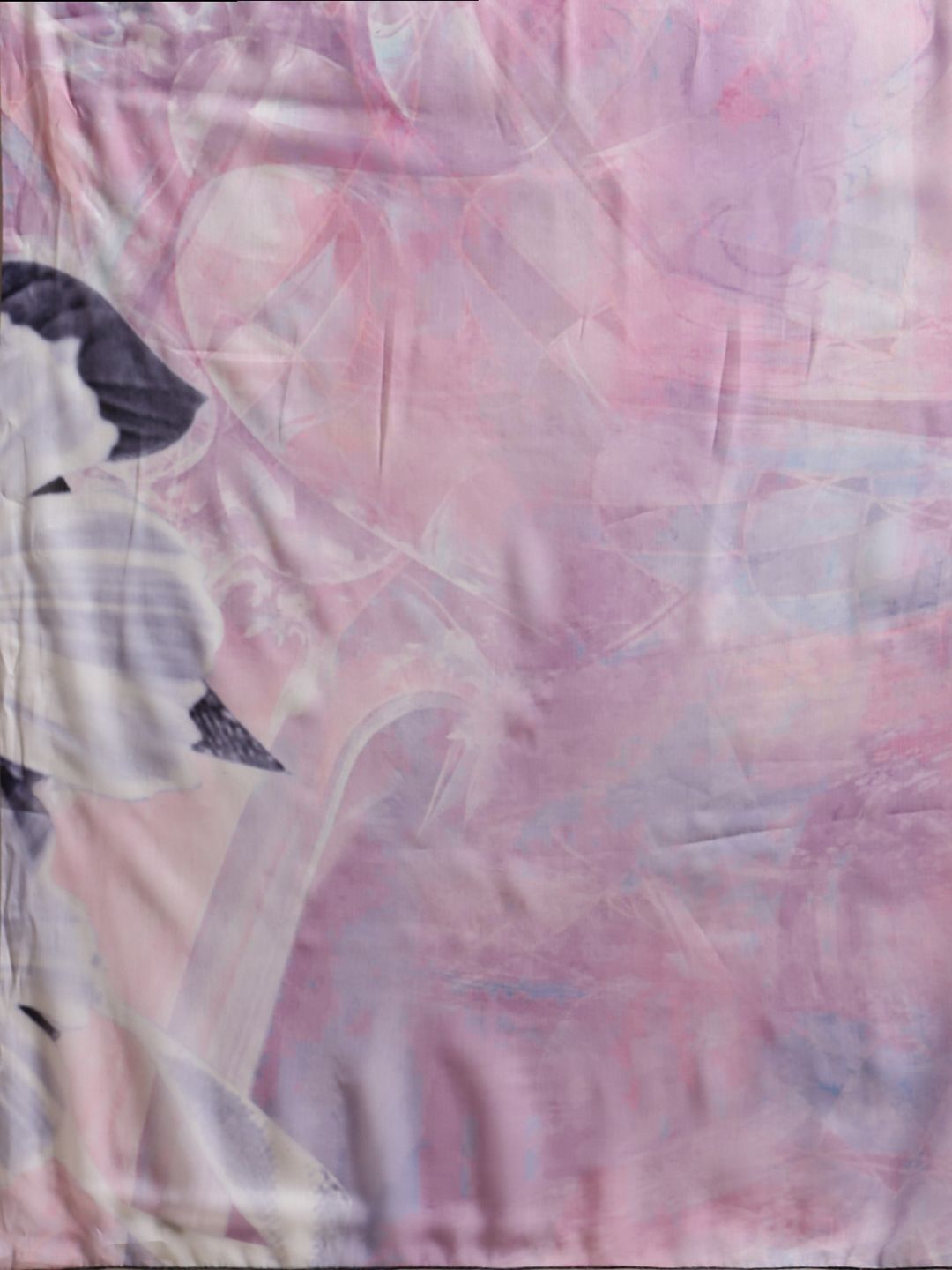 Women's Lavender Colour Chiffon Digital Print Saree