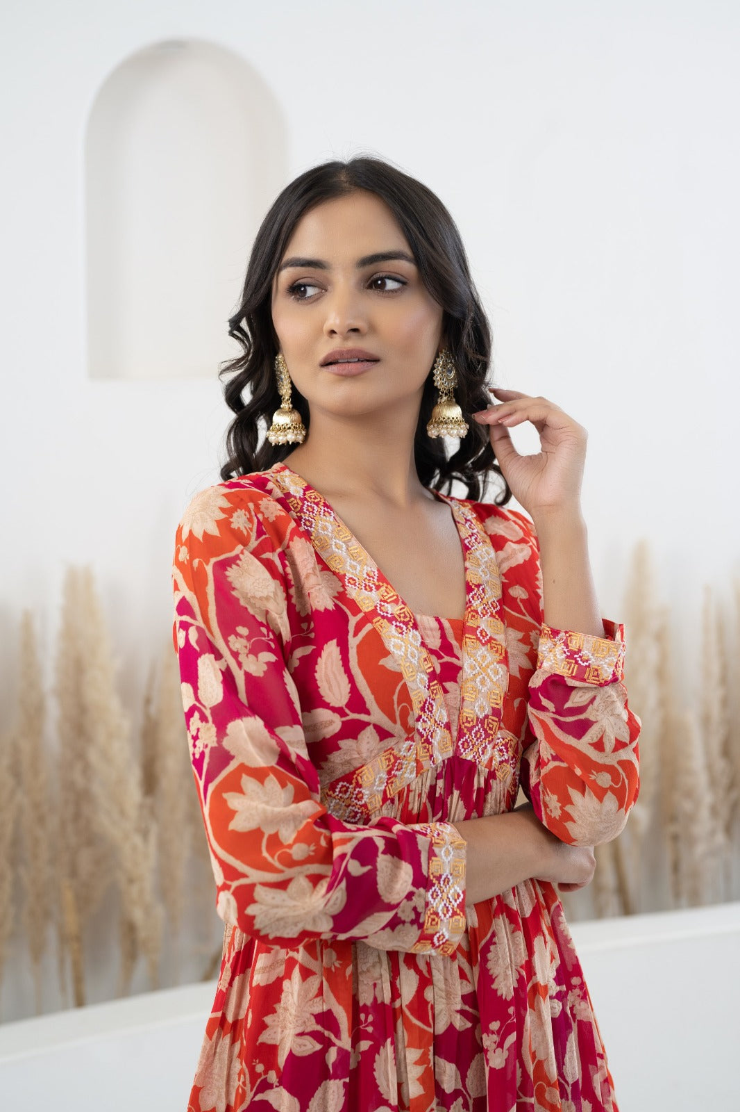 Womenâ€™s Floral Printed Long Dress by Myshka-