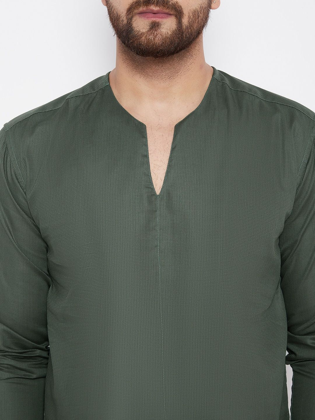 Men's Solid Cotton Kurta