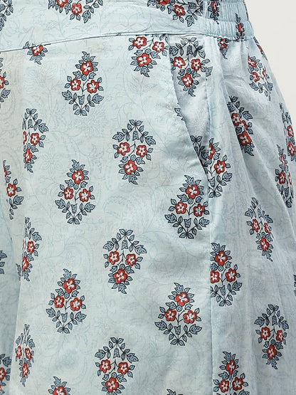 Women's Printed Asymmetric Tunic Palazzo Set