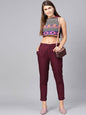 Women's Cotton Solid Straight Pants