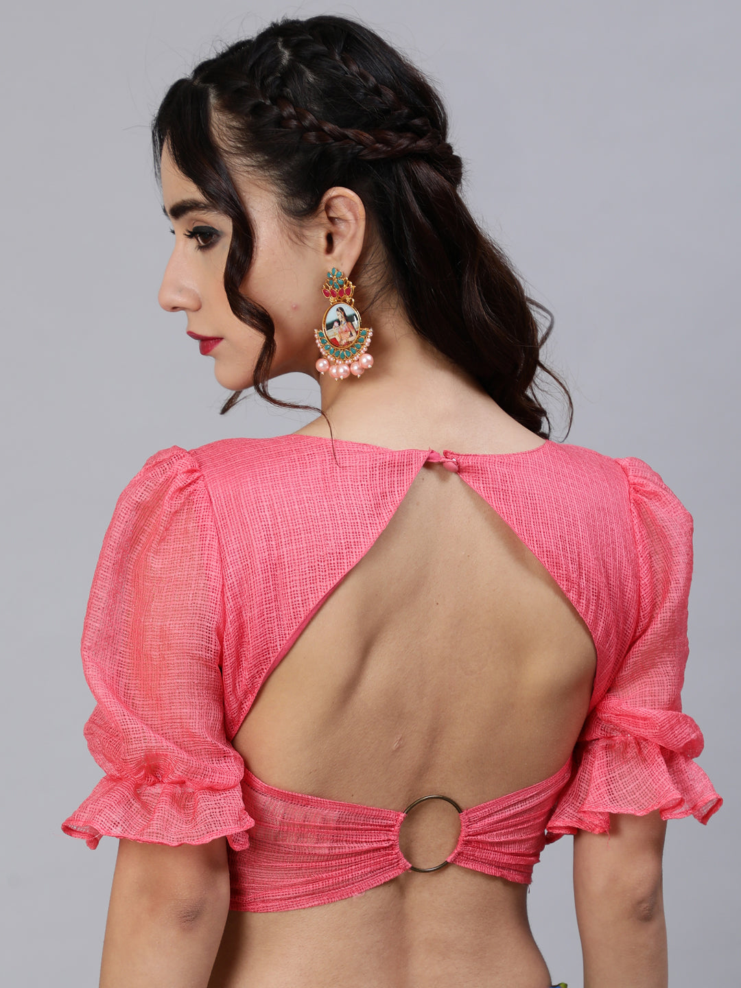 Women's Leheriya Printed Saree With Blouse