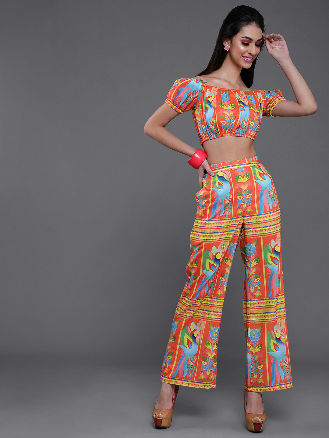 Women's Orange Truck Art Co-Ord Set