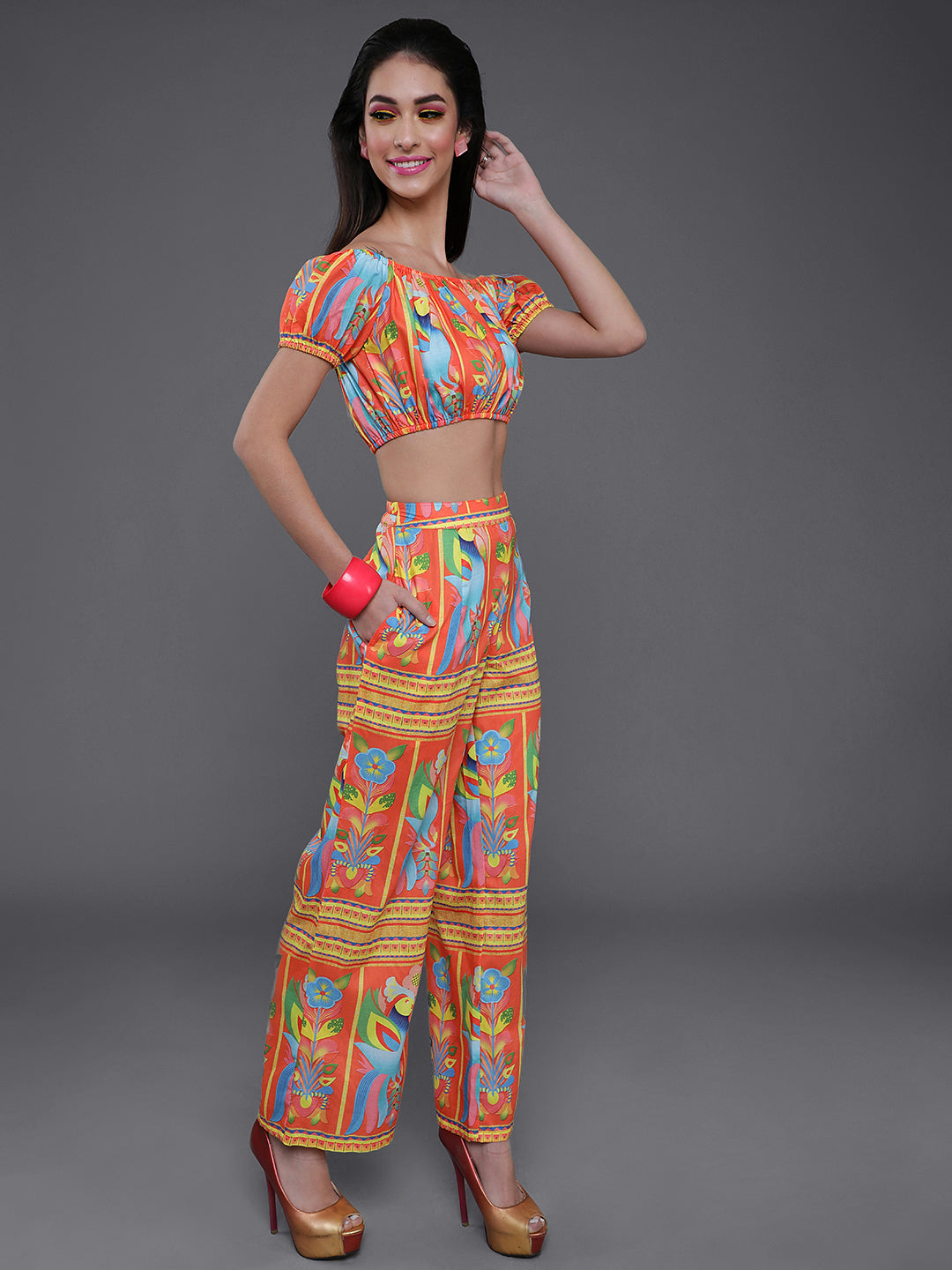 Women's Orange Truck Art Co-Ord Set