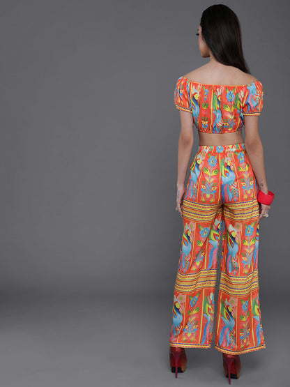 Women's Orange Truck Art Co-Ord Set