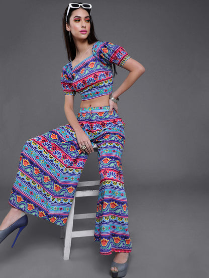 Women's Blue Truck Theme Co-Ord Set