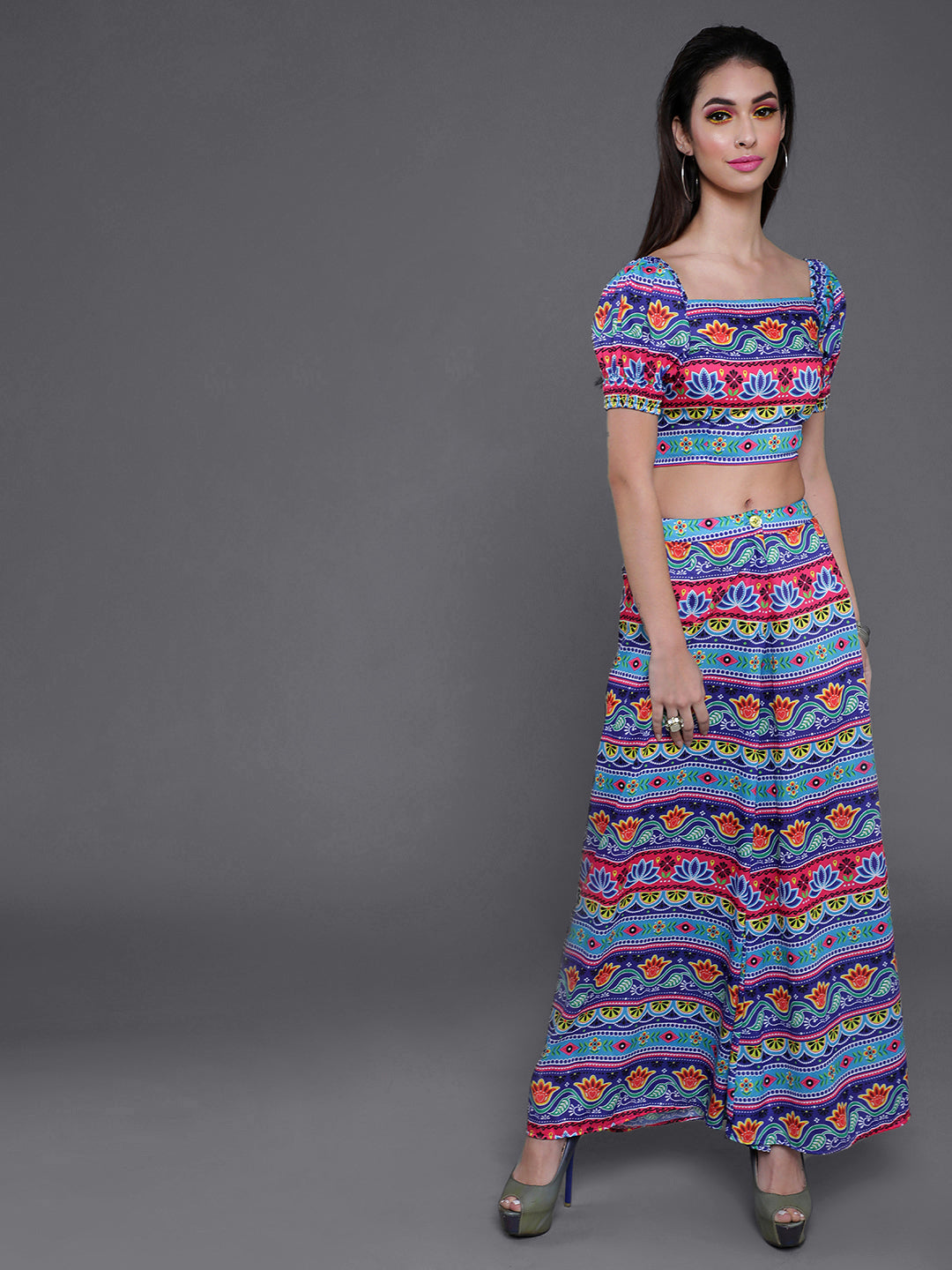 Women's Blue Truck Theme Co-Ord Set