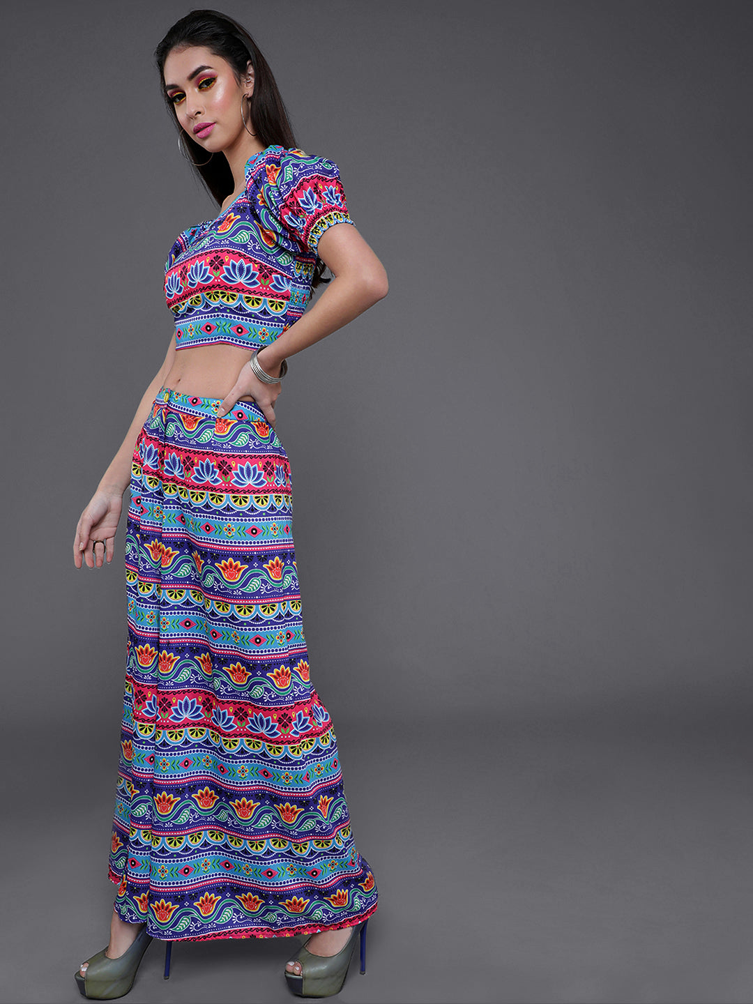 Women's Blue Truck Theme Co-Ord Set