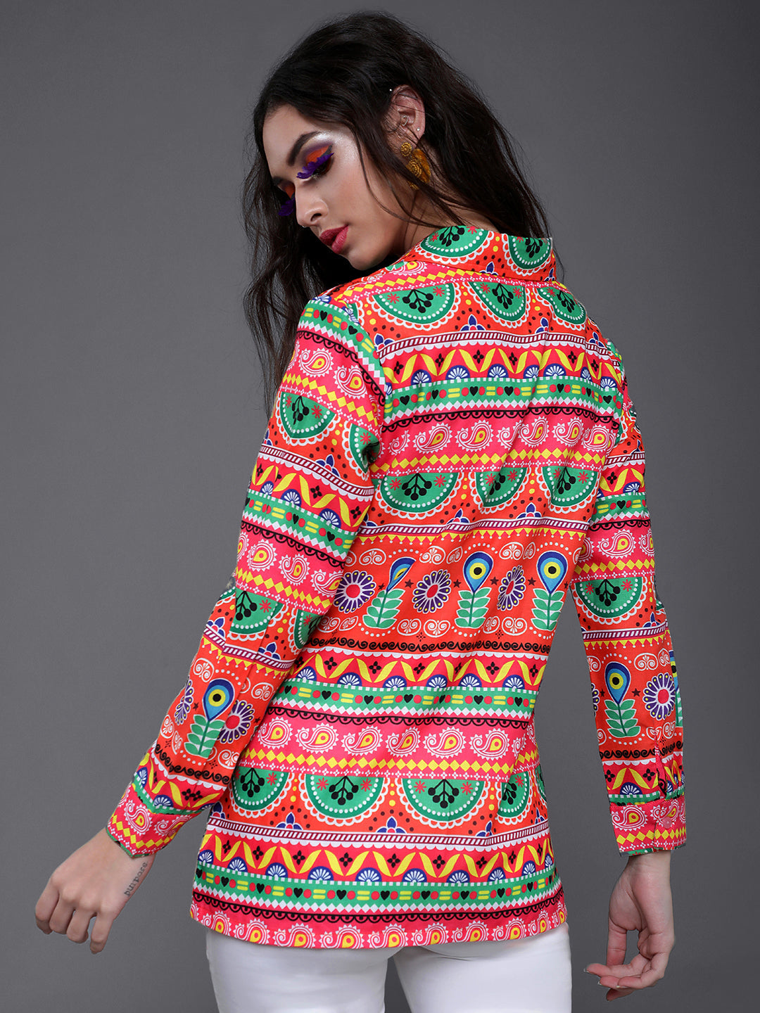 Women's Multicolor Floral Print Shirt
