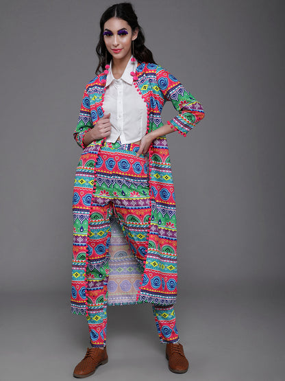 Women's Multicolor Floral Print Jacket