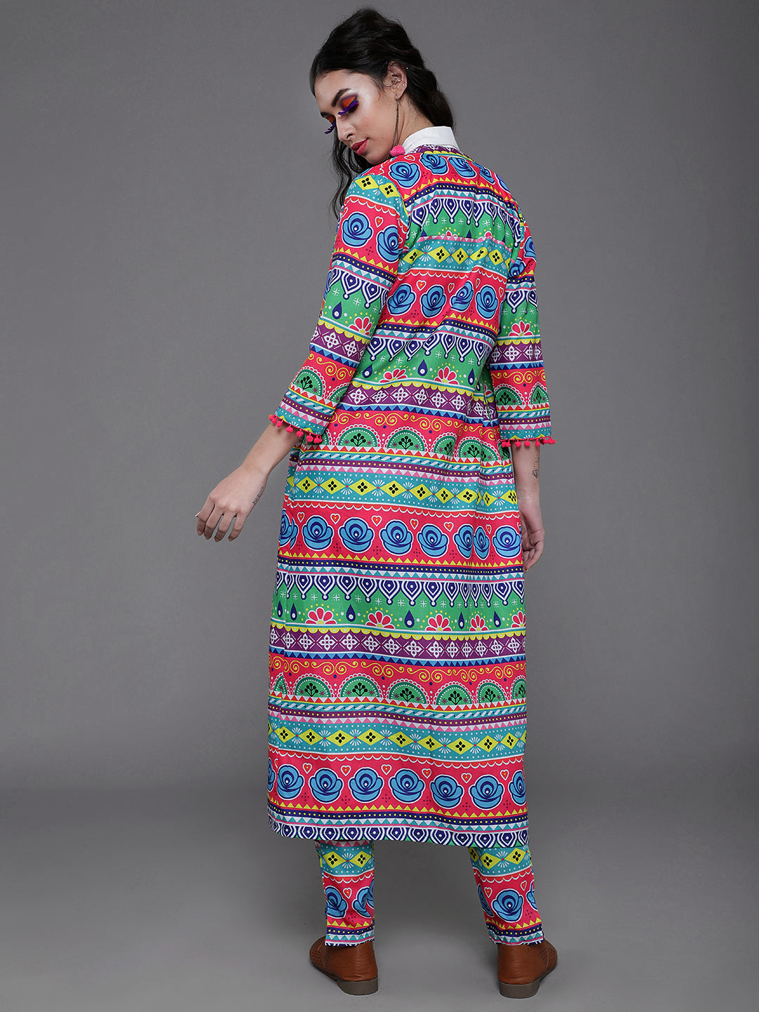 Women's Multicolor Floral Print Jacket