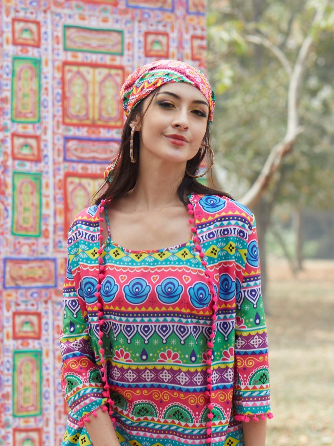 Women's Multicolor Floral Print Jacket