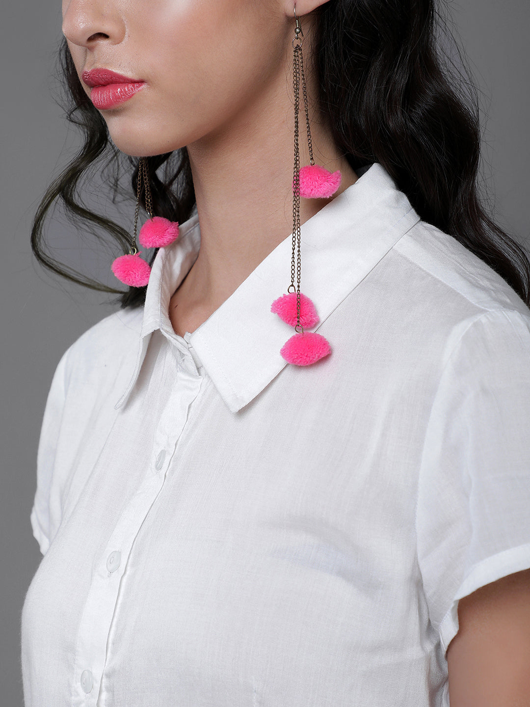 Women's White Crop Shirt