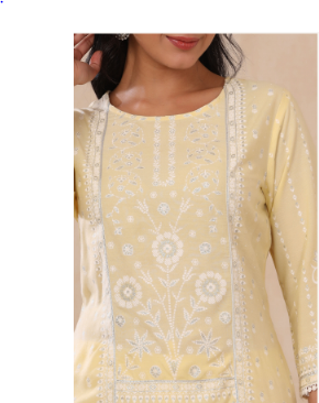 Women's Light Yellow Rayon Printed Straight Kurta