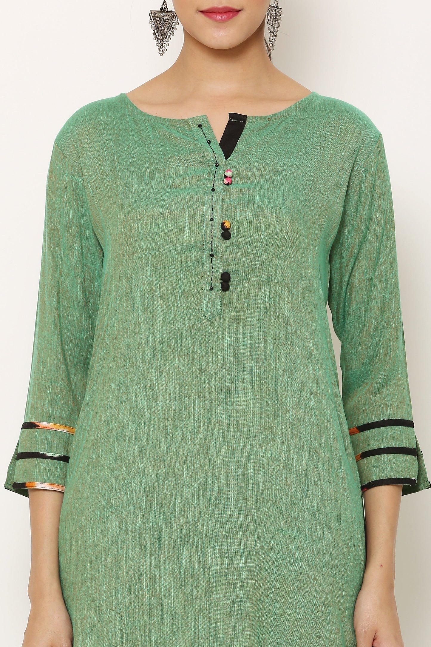 Women's Viscose Rayon Kurta And Palazzo With Dupatta Set