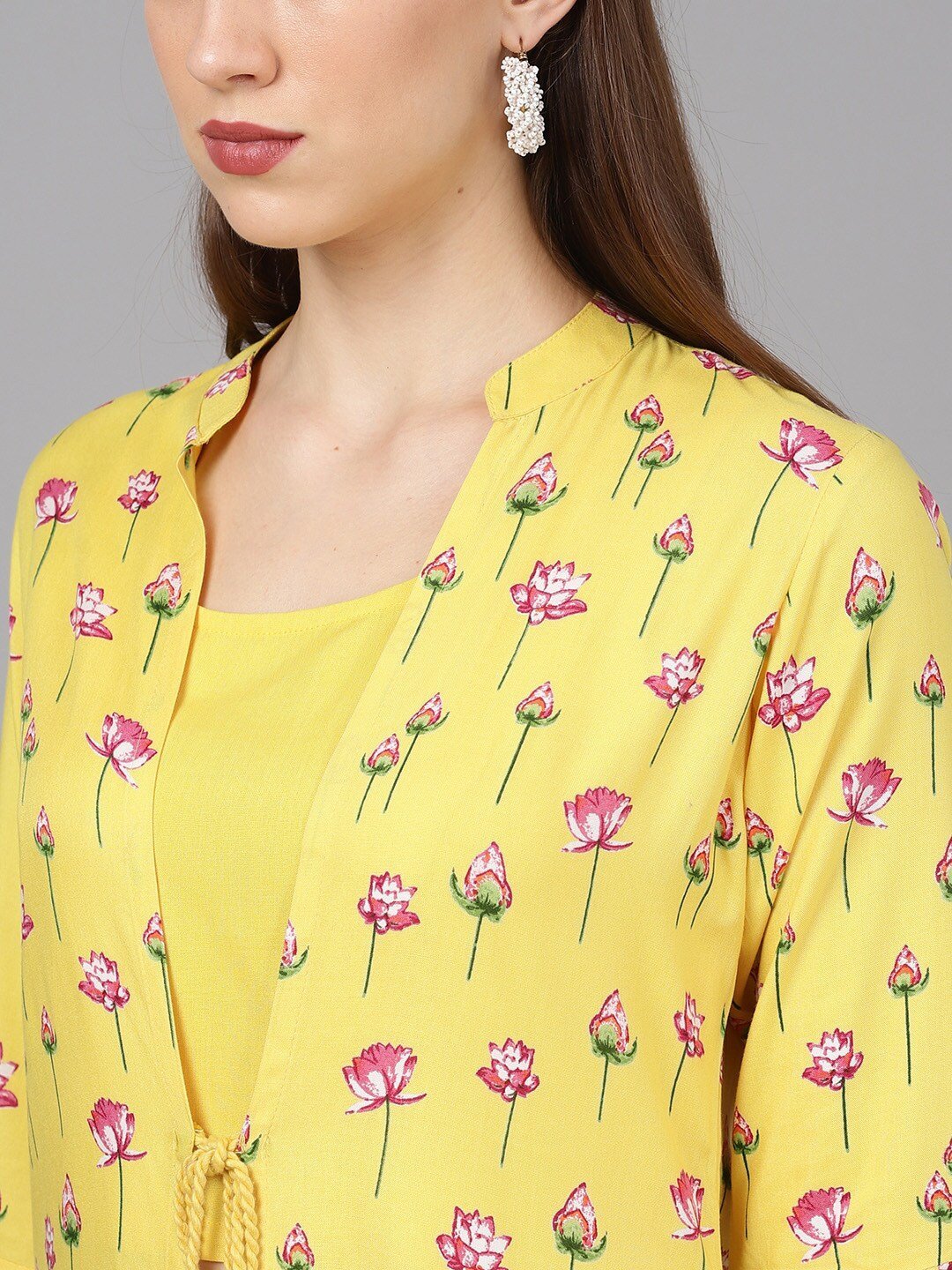 Women's Top with Palazzos & Jacket