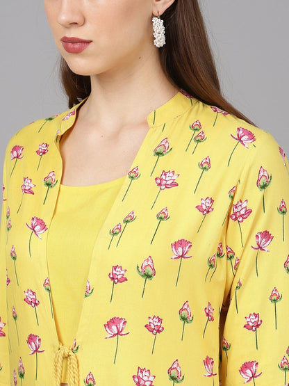 Women's Top with Palazzos & Jacket