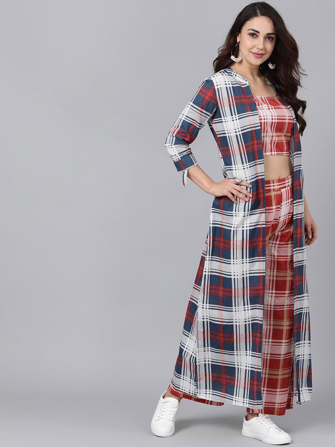 Women's Top with Palazzos With Jacket