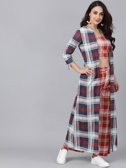 Women's Top with Palazzos With Jacket