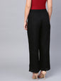 Women's Rayon Embellished Wide-Leg Palazzo