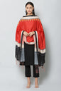 Women's Red Color Art Silk Digital Printed Dupatta